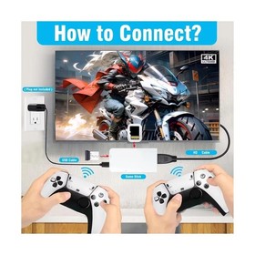 M15 Video Games Console Stick 4K Pro 128GB 4k+ Games Wireless Controllers 2.4G
