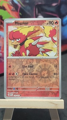 Magmar 126/165 Reverse Holo MEW SV: Scarlet & Violet 151 Common NM-MP