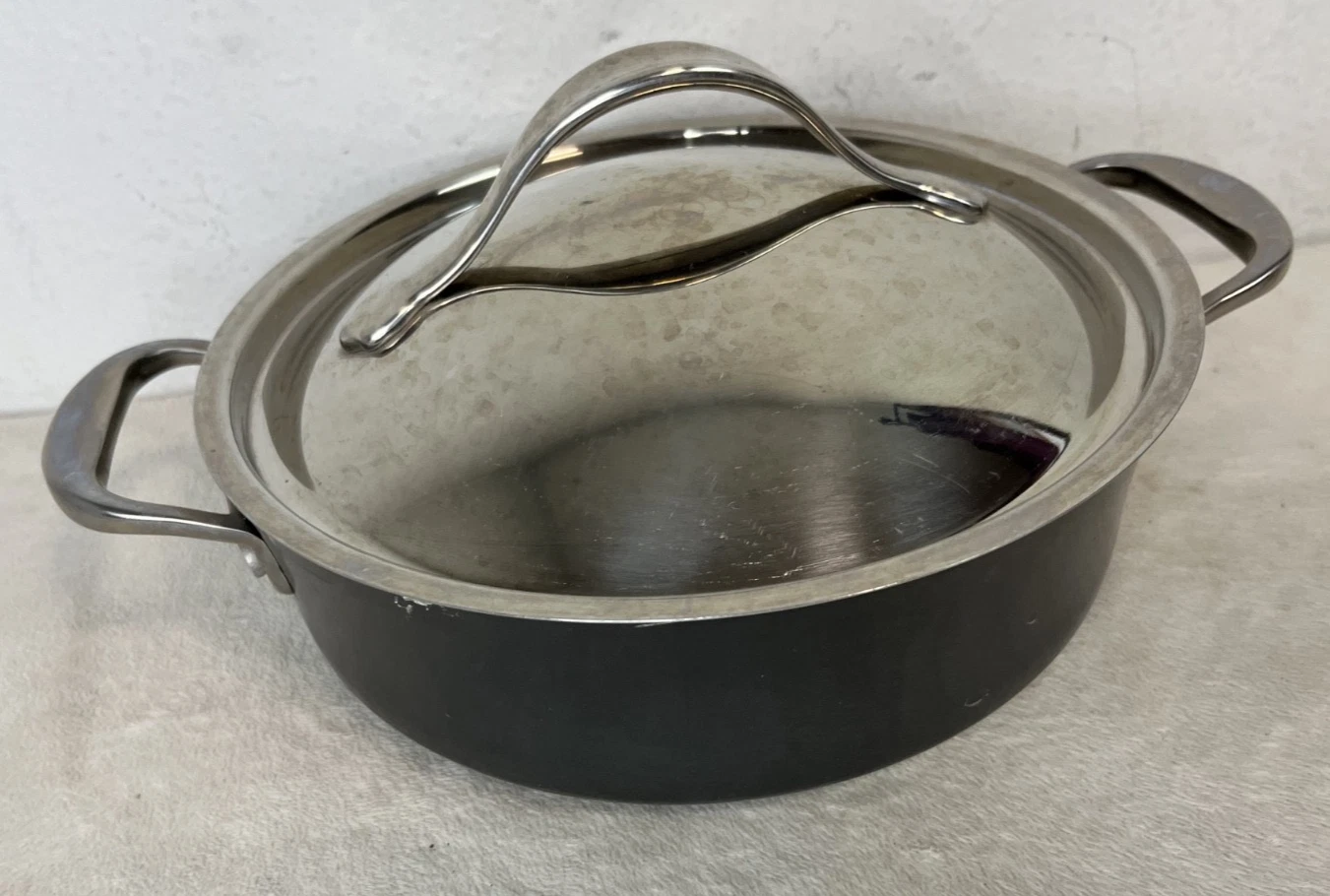 Anolon Sable Nouvelle Copper Luxe Hard-Anodized Nonstick Stockpot Saucepan 3 Qt