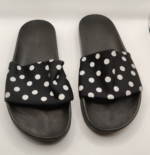 Chooka PRIDE SLIDE LEICHTE BEQUEME DAMEN-SANDALEN Gr. 10 SCHWARZ GEPUNKTET 117181B - Bild 4 von 6