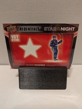 2021-22 Upper Deck Credentials 1st Star of the Night 1S-8 Quinn Hughes 