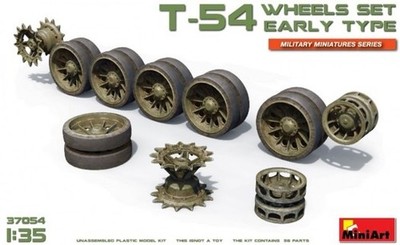 1:35 Miniart T-54 Wheels Set. Früher Typ Bausatz Modell MIN37054