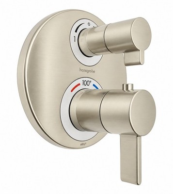 Hansgrohe 04231820 Ecostat S Thermostatic Valve Trim - Brushed Nickel