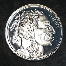 1oz Silver Bullion Buffalo / Indian PROOF QUALITY - WE COMBINE SHIP #R788u