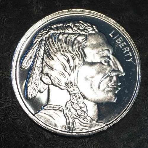 1oz Silver Bullion Buffalo / Indian PROOF QUALITY - WE COMBINE SHIP #R788t