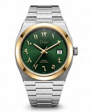 Élan Noir Série I Sage & Gold 36mm Automatic NH35 Sapphire Crystal Steel Watch