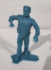 Vintage Louis Marx Frankenstein Universal Monster Teal Blue Figure Toy