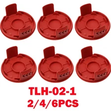 2/4/6pc Red Grass Eater Spool Cap Covers For Hyper Tough Trimmer HT19-401-003-06