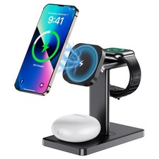 3-in-1 Fast Magnetic Wireless Charger Stand For iPhone 17 Apple Watch