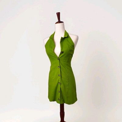 monteau los angeles green dress Monteau | Dresses | Monteau Los Angeles Green With White Polka Dots Brand New