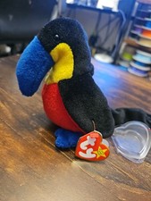 TY Beanie Baby - KIWI the Toucan Bird 4th Gen hang tag  6 inch - MWMTs