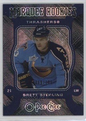 2007 O-Pee-Chee Marquee Rookies Micromotion Black Brett Sterling Rookie RC a2f