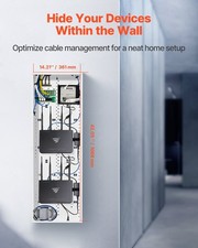 For Structured Media Enclosure, 42-Inch, Recessed in-Wall Media Box with Cover