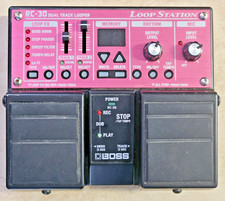 Boss RC-30 Dual Track Looper Station Pedale per chitarra effetti funziona in custodia morbida