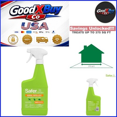 Garden Animal Repellent Spray 24 fl oz Dual-Action, Safe for Pets & Kids