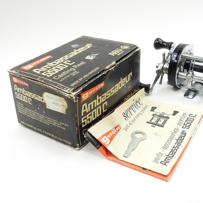 Abu Garcia Ambassadeur 5500C Fishing Reel. Black. Made in