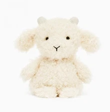 Plush LITTLE GOAT Toy Stuffed Animal Doll & Dust Bag 18cm/7" Je Cat NWT