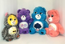 4 Care Bears 2016-2023, 12" to 15" Plush Stuffed Bears See Pic For Flaw