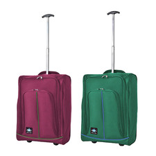 Trolley Bagaglio a Mano ENRICO COVERI 50x35x20 cm Cabina Morbida Ruote