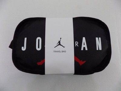 Nike Air Jordan Dopp Kit Jumpman Clutch Travel Gym Bag Black Zippered NEW w/Tag
