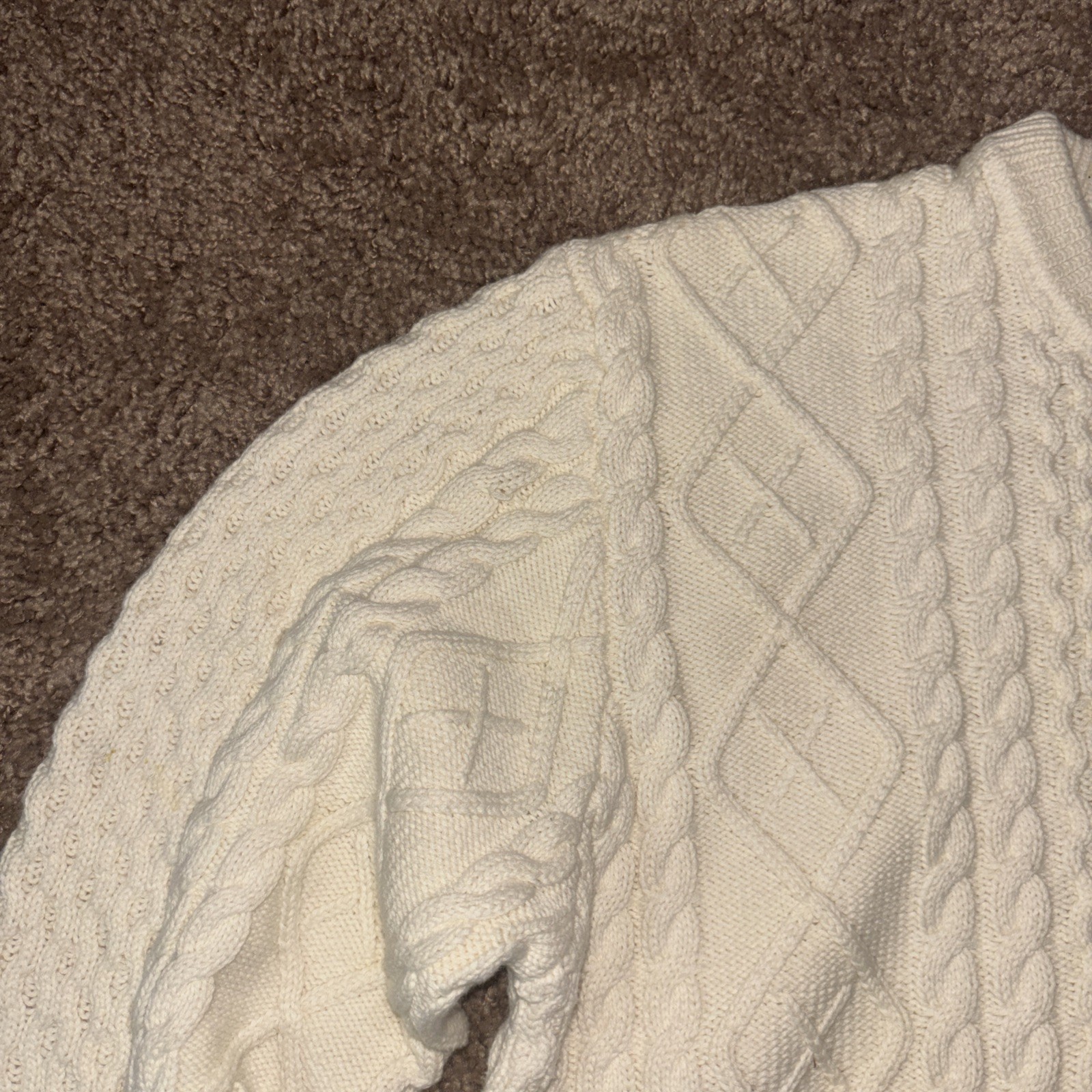 Stussy Red Patchwork Cableknit Sweater Green And … - image 4