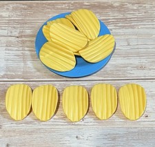 1987 Fisher Price Fun with Food Lot Of 13 Potato Chips  Plate -Pretend Food