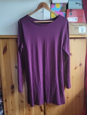 Langärmliges Shirt lila, Größe 48/50, mit ...