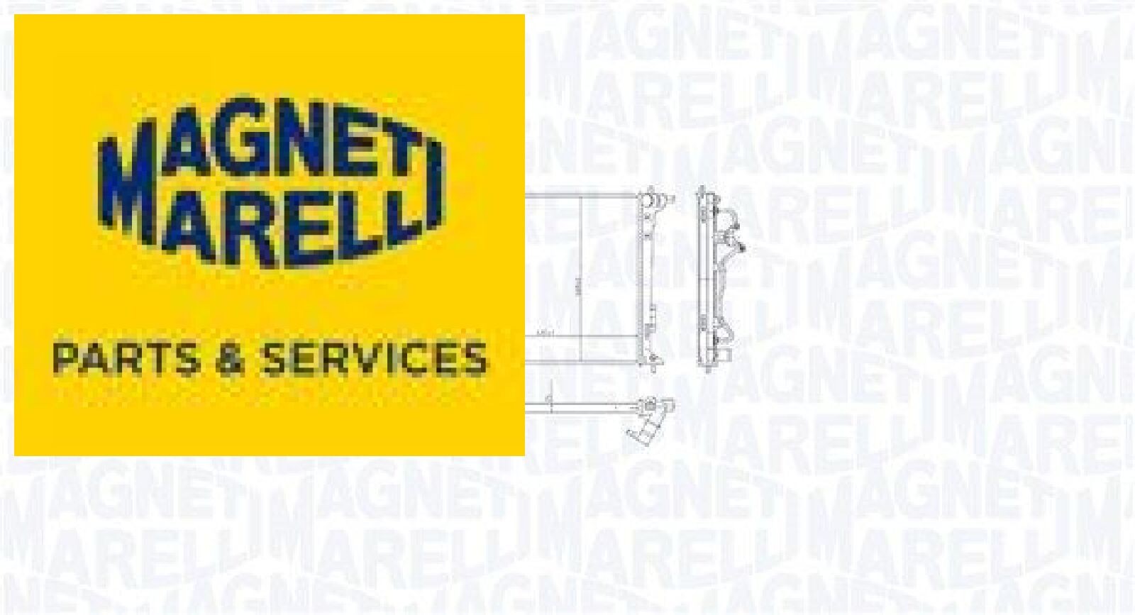 MAGNETI MARELLI 350213216300 Kühler für Motorkühlung Motorkühler