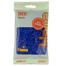 1 000 perles standard MIDI (Ø5 mm) BIO bleu foncé