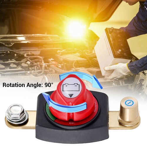 Battery Disconnect Switch 12-48V Power Cut Master Isolator for Car Boat RV Truck - Picture 4 of 9