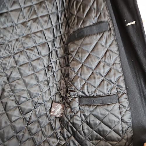 Michael Kors Wool Blend Pea Coat Jacket Mens Size Medium M Pockets Quilted Black - Picture 3 of 13