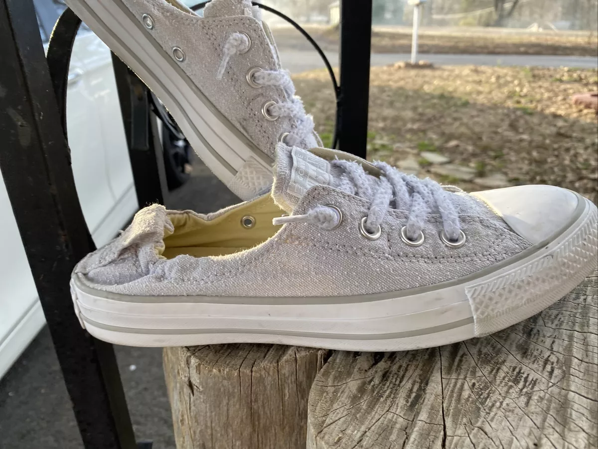 Womens Converse sz 9 Shoreline chucks sneakers grey shoes eBay