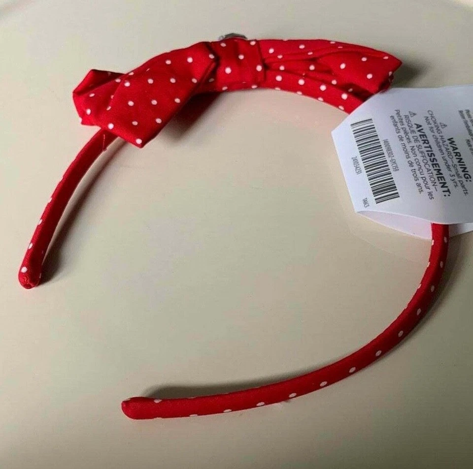 Linda diadema gymboree niñas cereza lunares roja nueva con etiquetas accesorio para el cabello Foto 3 de 3