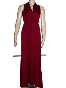 tahari burgundy dress
