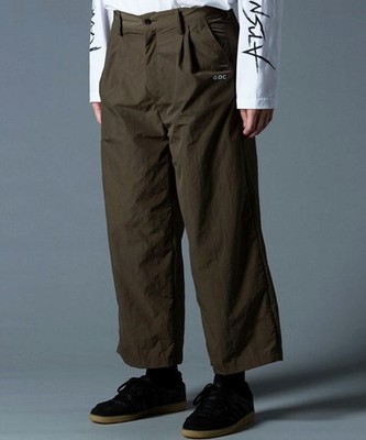 GDC Japan NYLON WIDE SLACKS M37016 M KHAKI 2 tuck pants | eBay 