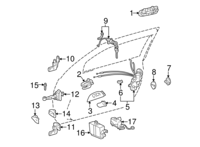 Genuine Lexus GS 1998-2005 Front Driver Door Lock Actuator 69040