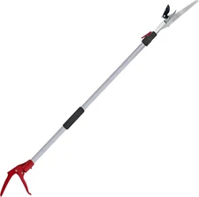Telescopic Tree Trimmer 5.8-10 FT with 2 Section, 4 Node Adjustable, Cut and Hol