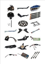 Ersatzteile Robbe RC Helikopter Nine Eagles Solo Pro 229 EC145 Lama Hubschrauber