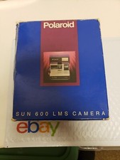 Polaroid Sun 600 LMS Instant Film Camera with original box and paperwork