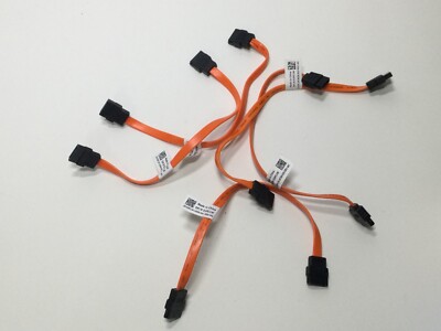 Lot of 6 OEM Dell 8'' SATA Cables Straight Connectors 6 Gb/s 3PC1W Quick Ship