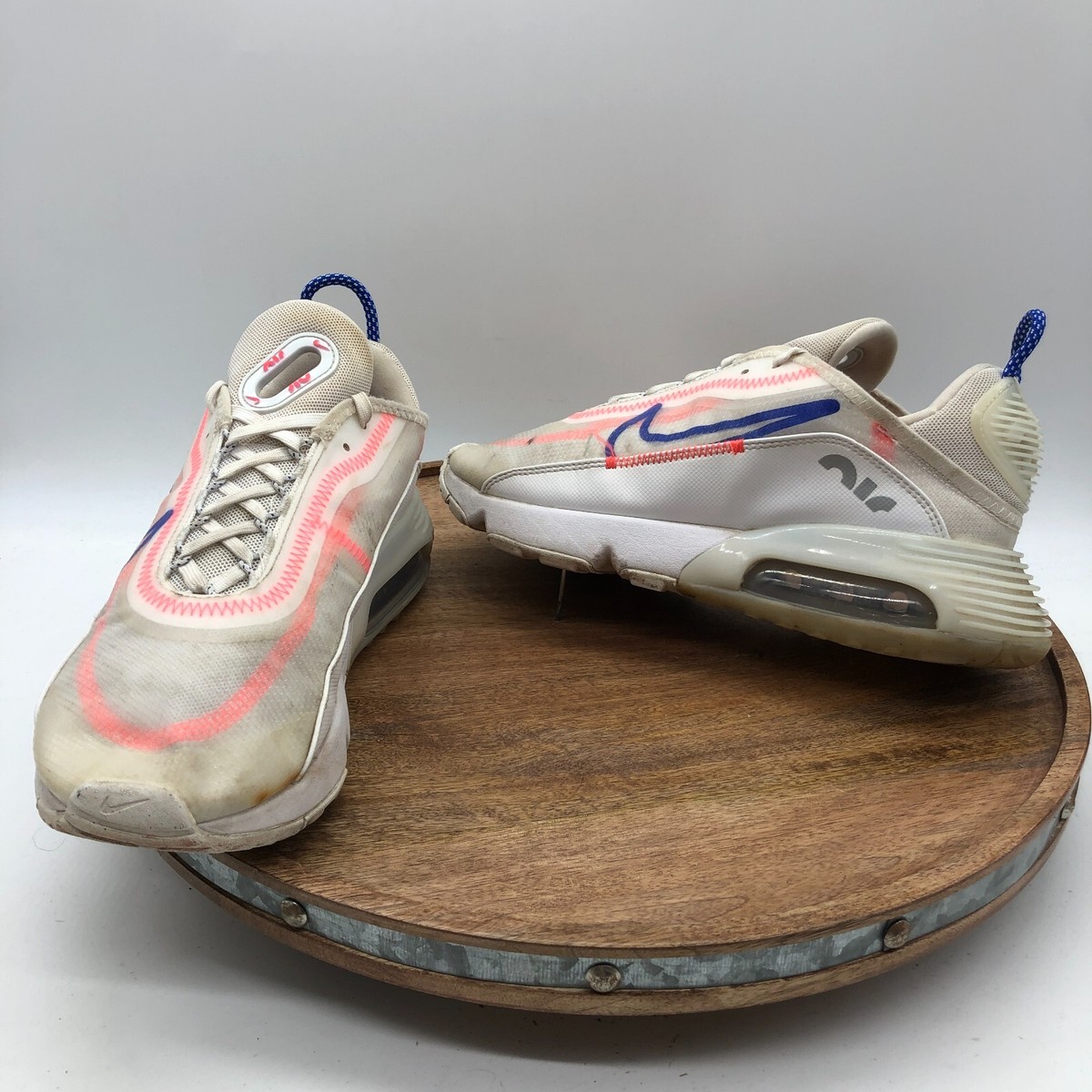 Nike Air Max 2090 Size 8.5 White Racer Blue Crimson Womens Shoes