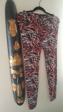 Women Printed Colourful Yoga Stretch Leggings Fits 8-12 Full Length