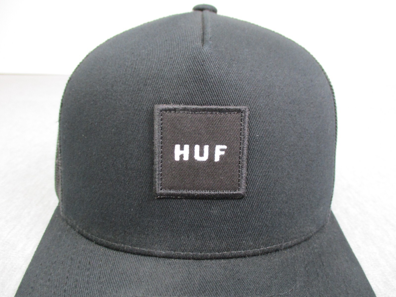 HUF Hat Cap Snap Back Black Adjustable Trucker Lo… - image 2