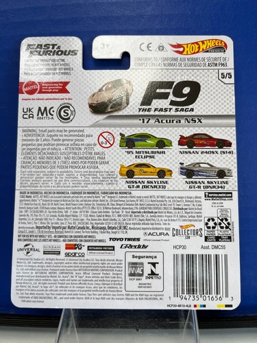 1/64 HOT WHEELS REAL RIDERS FAST & FURIOUS '17 ACURA NSX 5/5 SILVER - Picture 2 of 2