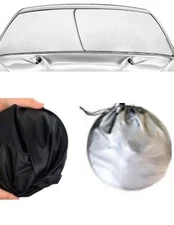 WINDSHIELD SUN SHADE ( EZ INSTALL , EZ FOLD, EZ STORE ) Foldable Dash Protector 