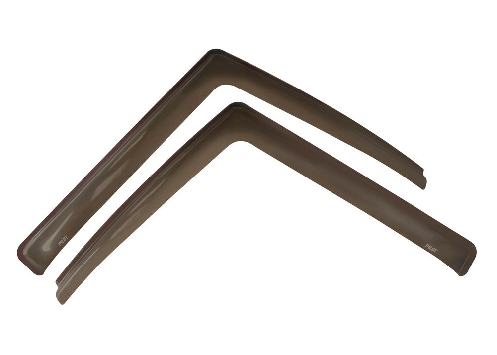 2 Side Window Wind Rain Sun Black Deflectors for Iveco SWay 2019