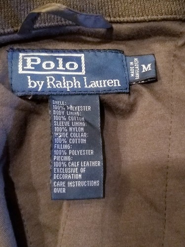 VINTAGE POLO RALPH LAUREN BOMBER FLIGHT HOODED MILITARY MEN JACKET GREEN SZ M - Picture 7 of 10