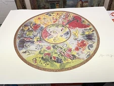 Marc Chagall PARIS OPERA CEILING Signed 1994 LLA Lithography