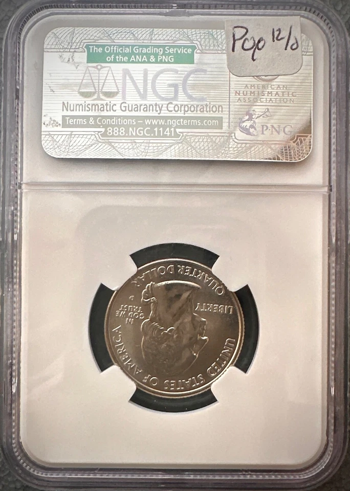 2000-D New Hampshire State Quarter MS 67 PL Low Pop Only 12 Rare PL Designation - Image 2 of 4