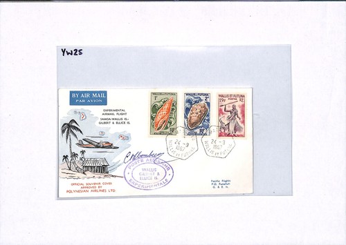 France Cols ILES WALLIS ET FUTUNA *Signed* Cover EXPERIMENTAL AIR GILBERTS YW25 - Picture 7 of 12